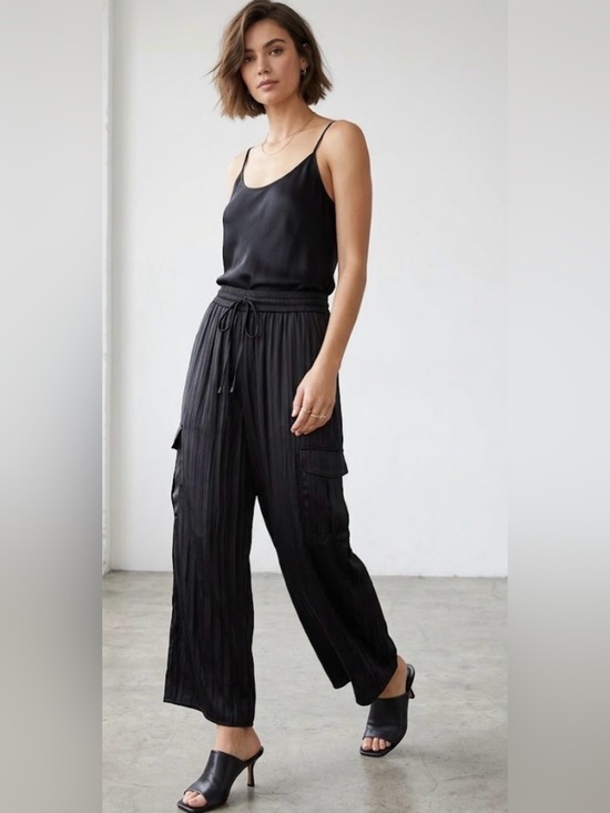 Rachel Zoe Pants - Rachel Zoe Black Wide Leg Pull-On Pants Size SP